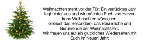 Weihnachten steht vor der Tür